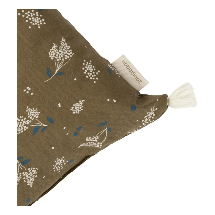 Nobodinoz Coussin rectangulaire Stories en coton bio | Brun