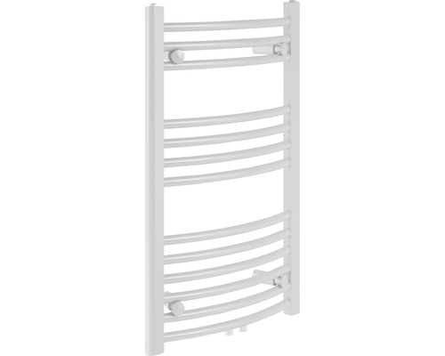 Sanotechnik Bari gebogen designradiator 803x600 mm wit met middenaansluiting