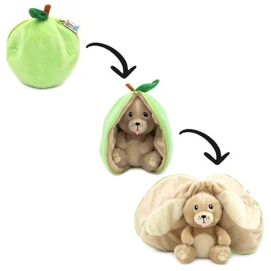 Flipetz Peluche 2 en 1 - Chien & Pomme   de               Les Déglingos