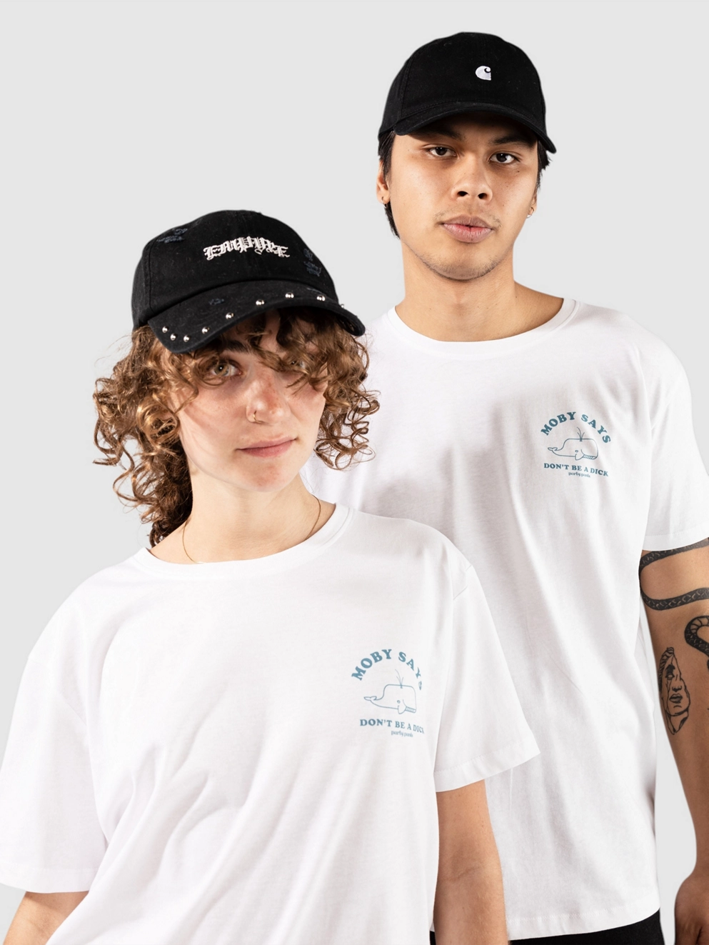 Party Pants Moby Says T-Shirt white