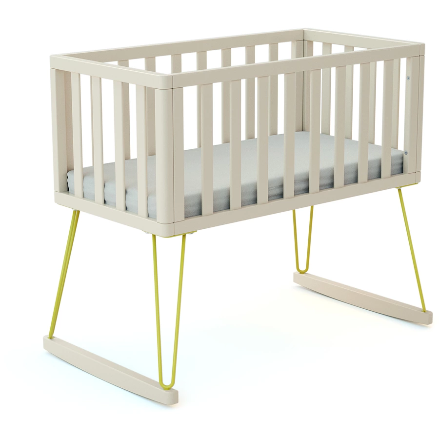 JURABABY Babywiege Only 40 x 80 cm Bohèmeweiß gelb