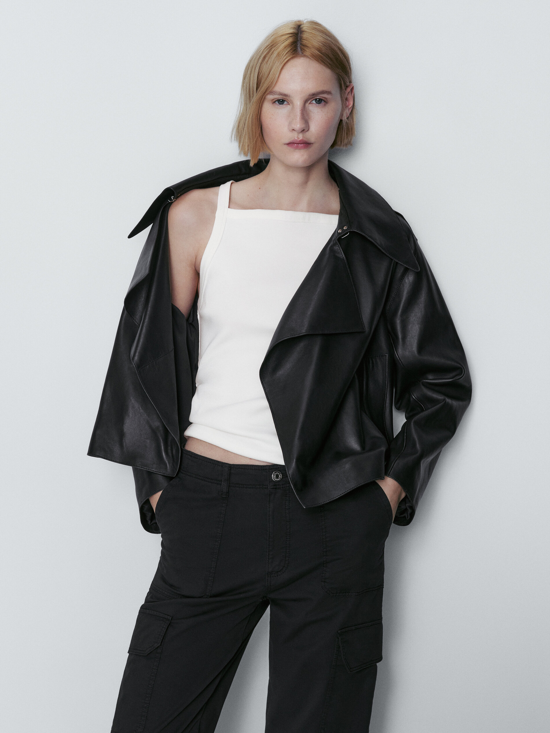 Cabeleireiro napa maxi cuello - PRETO