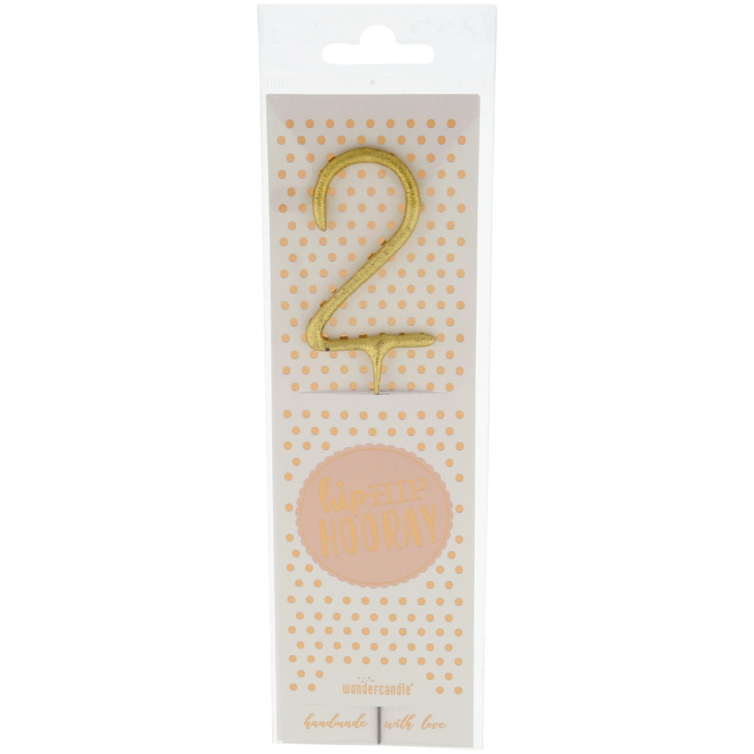 Wondercandle hipHIP Hooray gold 2