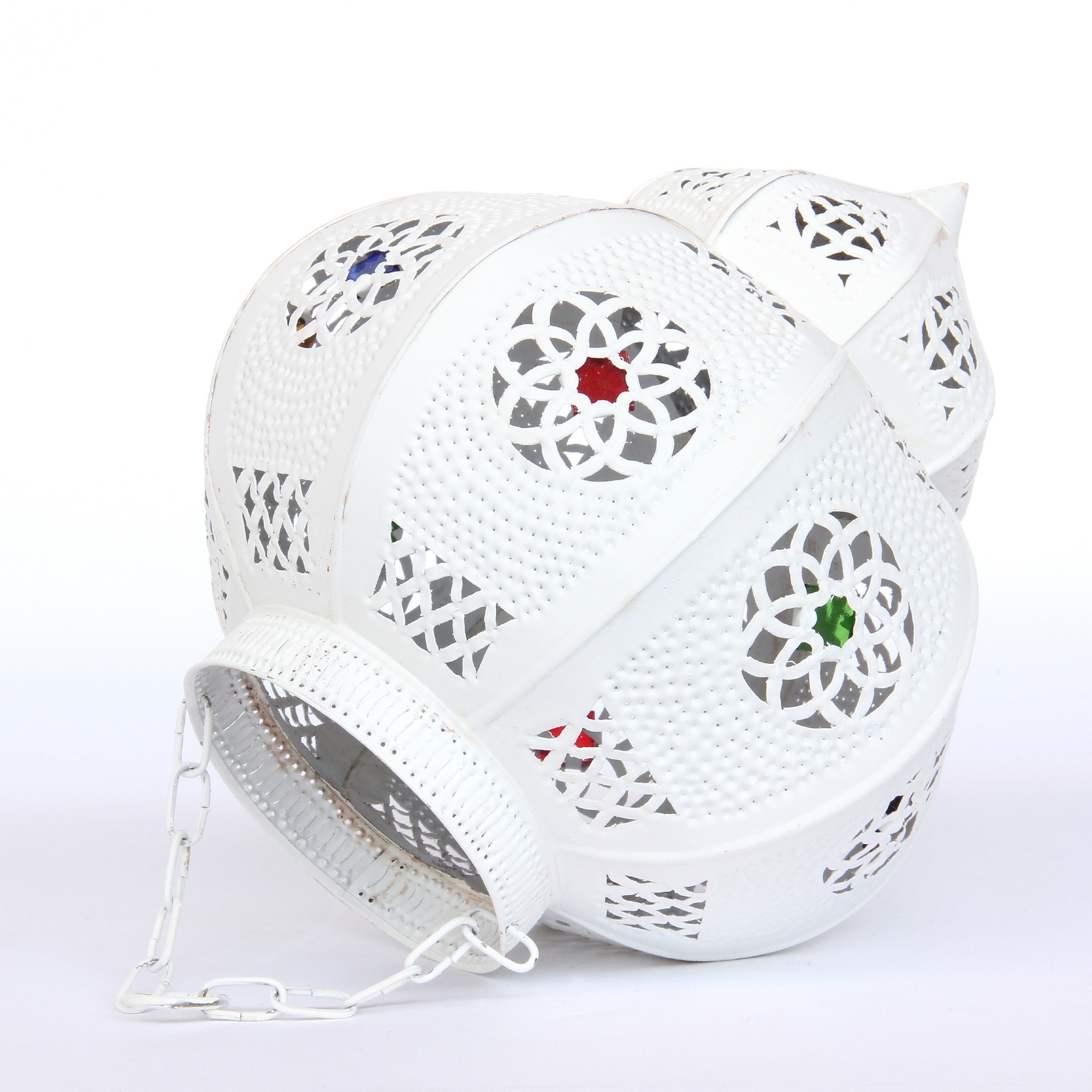 Deckenleuchte 'Taj', mattweiß, T 20 cm, B 20 cm, H 30 cm von fischer's lagerhaus