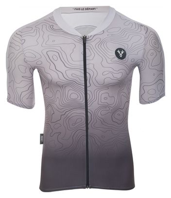 Maillot Manches Courtes LeBram Grand Ballon Gris Coupe Aéro