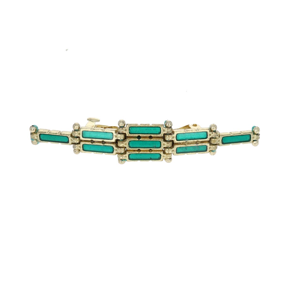 Barrette cheveux turquoise Arya - Mariage Indien Pondie Chérie