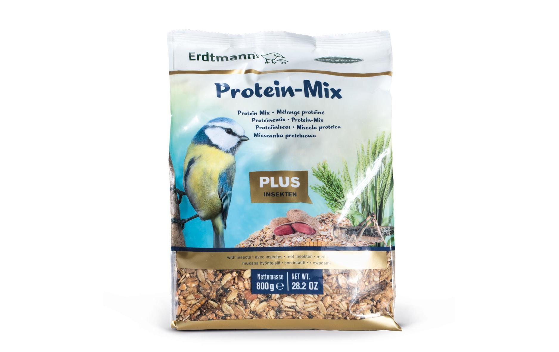 Vogelfutter Protein-Mix Plus, 800 gErgänzungsfutter für freilebende Vögel