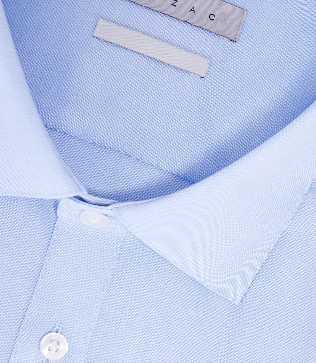 Chemise repassage facile bleu ciel 