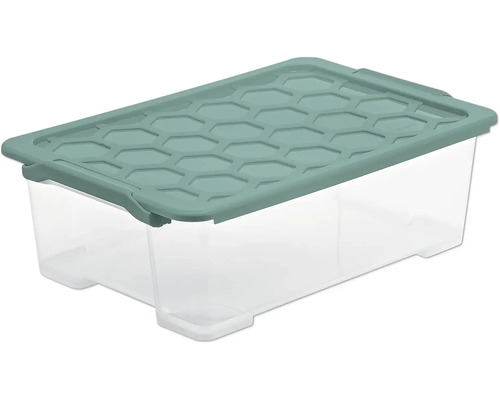 Rotho Box met deksel Evo Safe 30 l transparant 59x18,5x39,5 cm