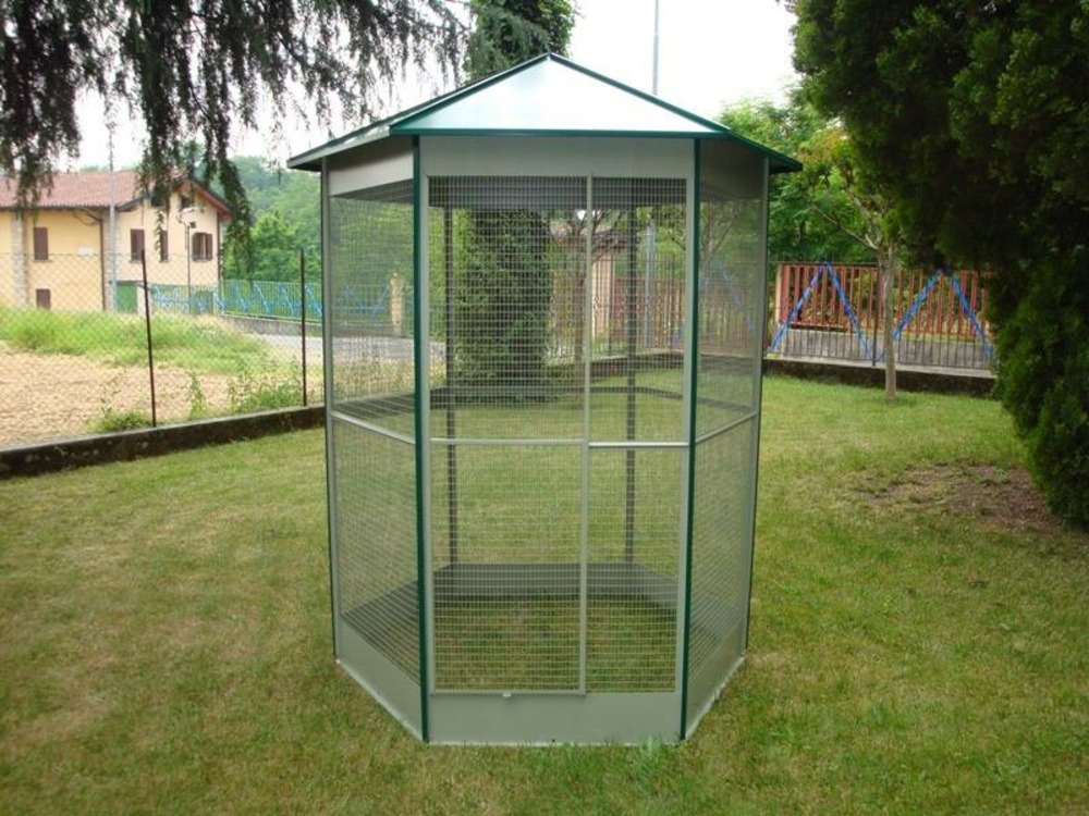 Rotonda 195 sol volière pour perruches