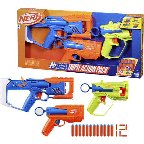 Nerf N Series dart blasters 3-pak