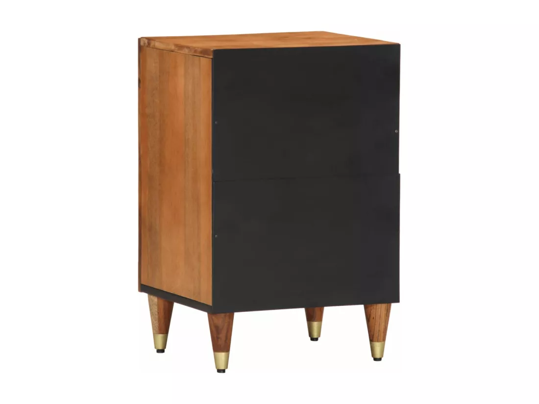 Armoire de salle de bain 38x33x58 cm bois massif de manguier