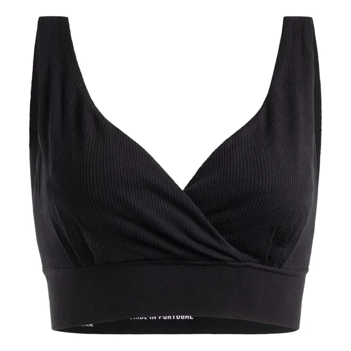 Mama Hangs Brassière d'allaitement | Noir