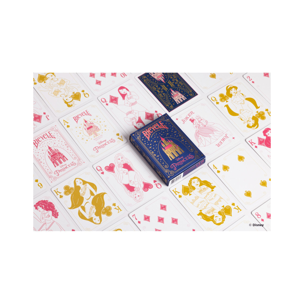 Cartes Bicycle Ultimates - Disney Princess Bleu