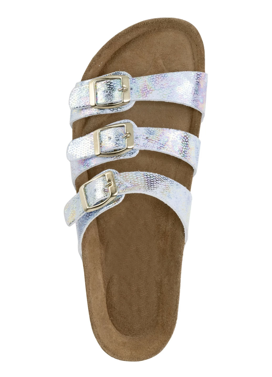 ELENA EDEN Pantolette mit buntem Metallic-Schimmer