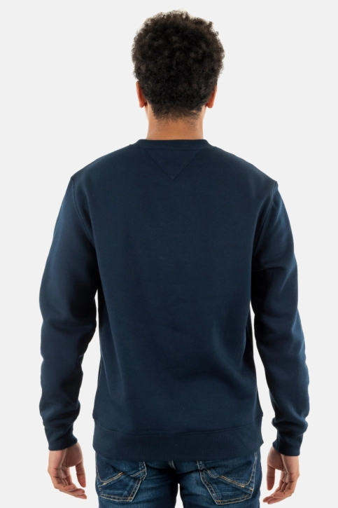 Sweat tommy jeans reg s flag crew c1g dark night navy