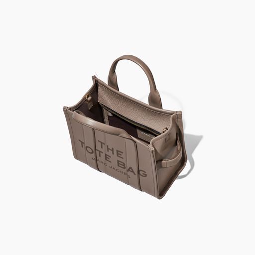 Marc Jacobs The Leather Small Tote Bag, Cement