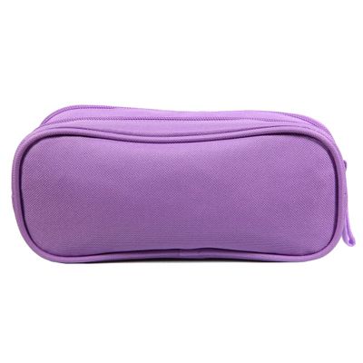 Trousse rectangulaire Phileas Licorne - 2 compartiments - violet - Bagtrotter