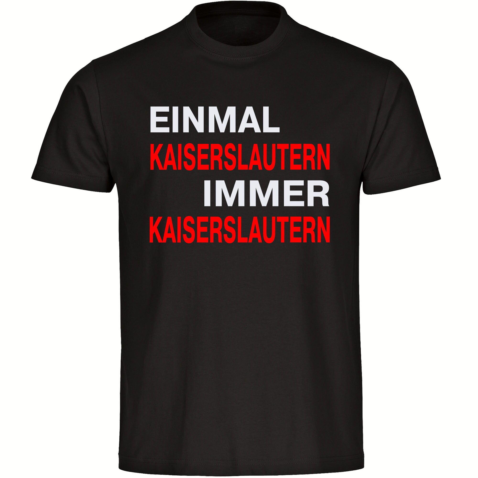 multifanshop® Kinder T-Shirt - Kaiserslautern - Einmal Immer - Druck rot