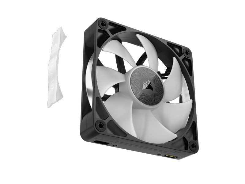 Corsair PC-Lüfter iCUE LINK RX120 RGB Schwarz, 3er Starter- Leistungsfähige RGB PWM-Lüfter mit hochwertiger Flüssigkristallpolymer-Konstruktion und CORSAIR AirGuide-Technologie