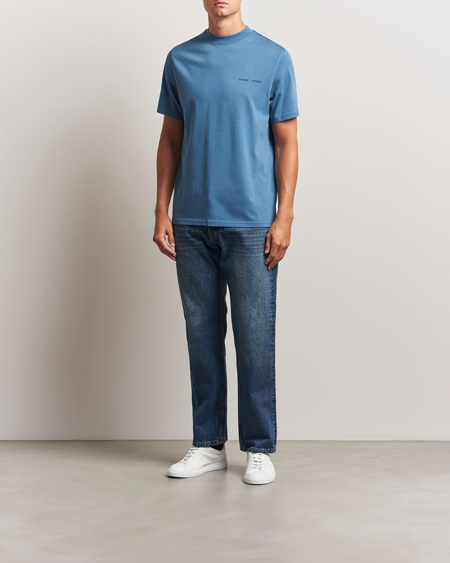 Samsøe Samsøe Norsbro Crew Neck T-Shirt Stellar Blue