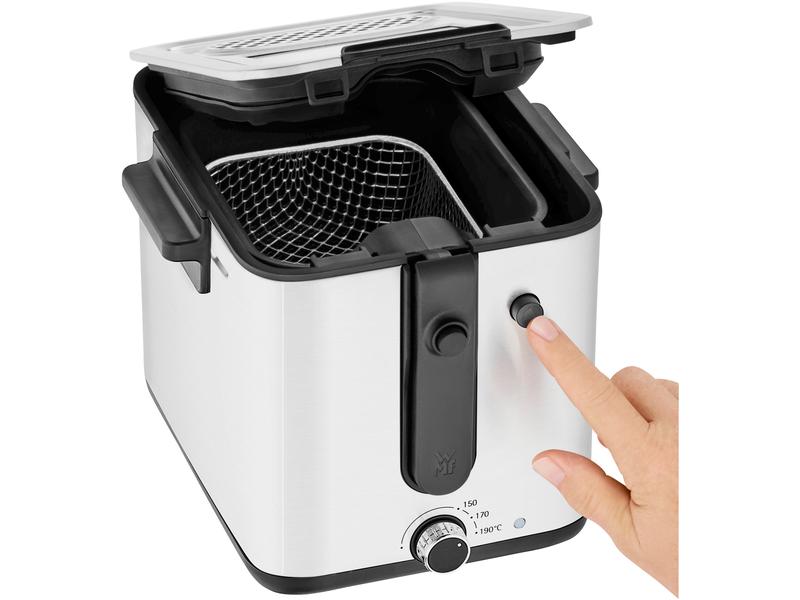 WMF Fritteuse Küchenminis Fryer & Dicer Schwarz/Silber Fritteuse mit Kartoffel Schneider