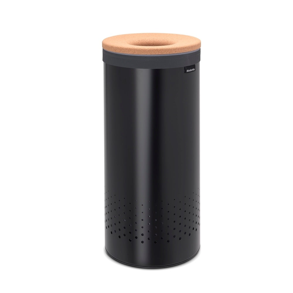 Brabantia Wasbox 35 L - Zwart / Kurk