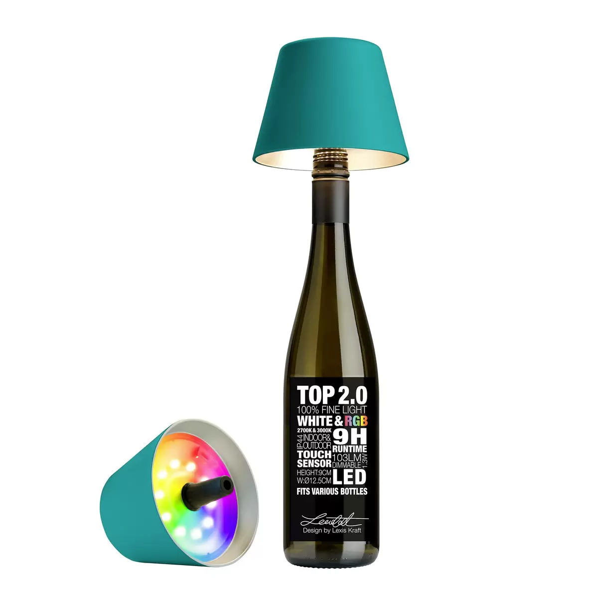 Tischleuchte Sompex Top Lampe 2.0 türkis türkis
