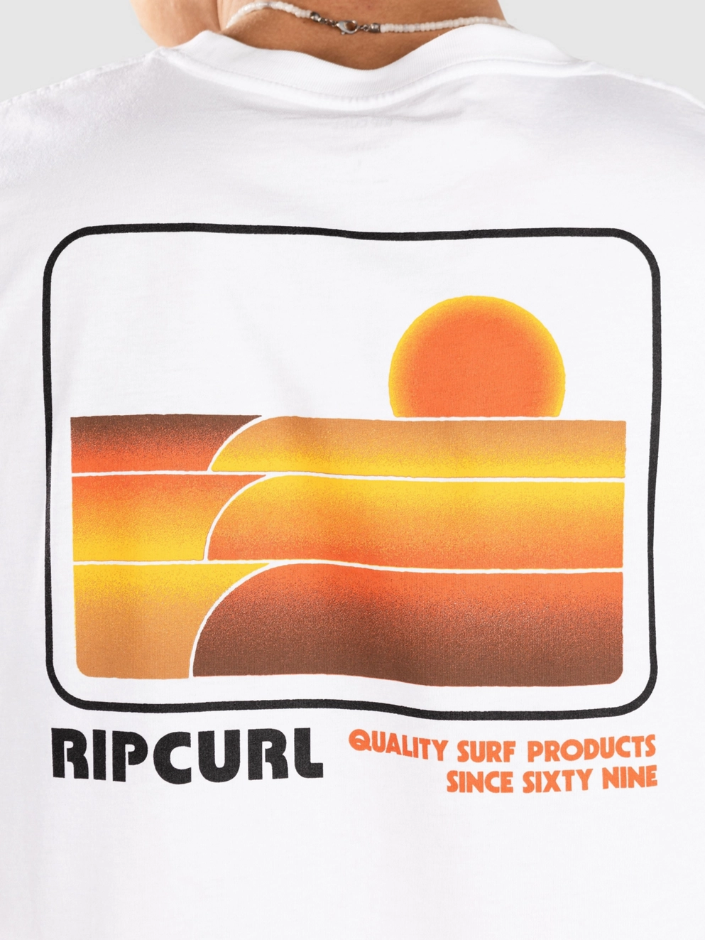 Rip Curl Surf Revival Stacked T-Shirt white