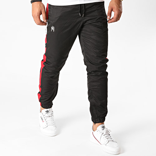 Pantalon Jogging A Bandes Uzi PT029 Noir
