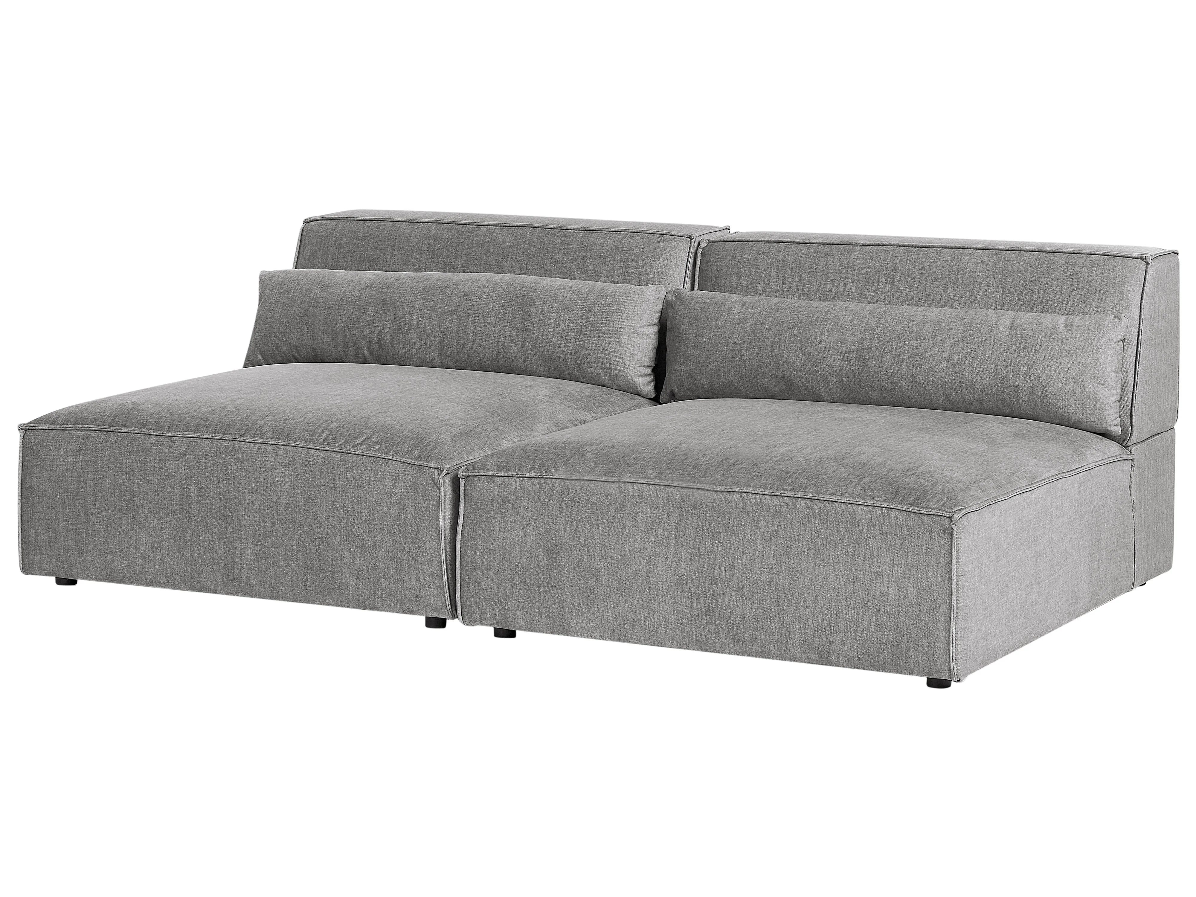 Modulaire bank 2-zits HELLNAR Stof Grijs