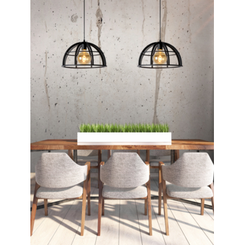 Lucide hanglamp Dikra zwart Ø40 cm