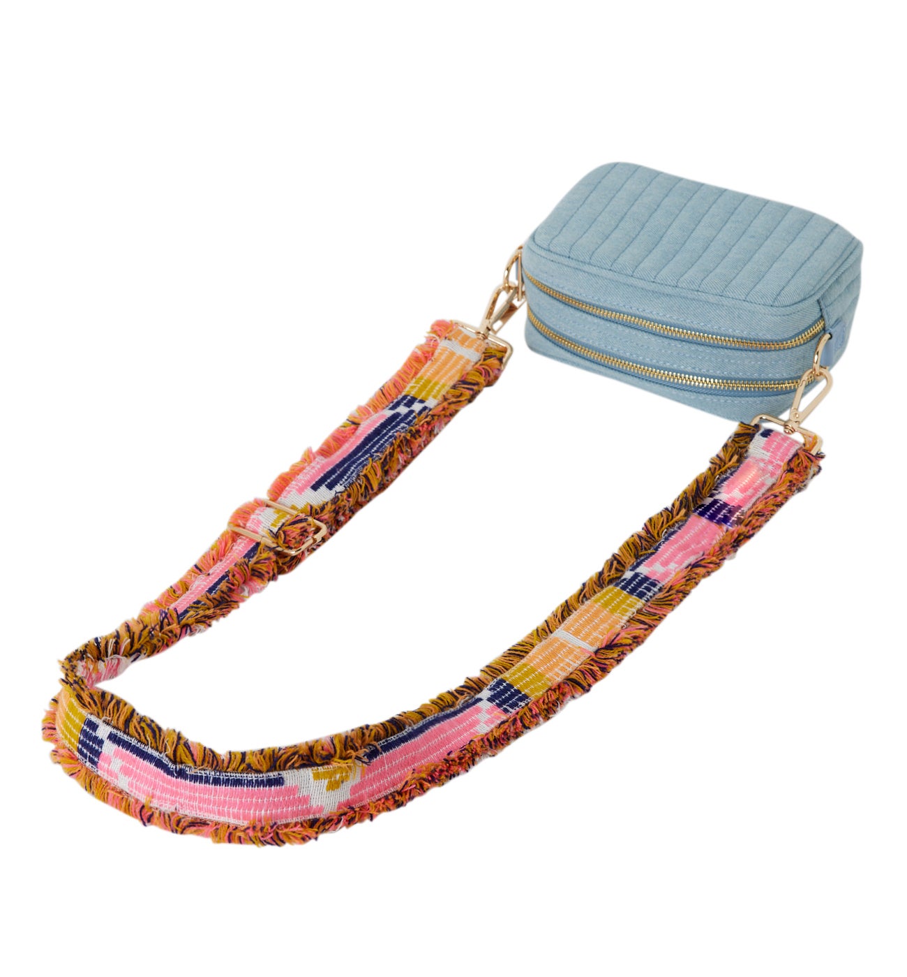 Bandoulière fantaisie amovible - Imprimé multicolore