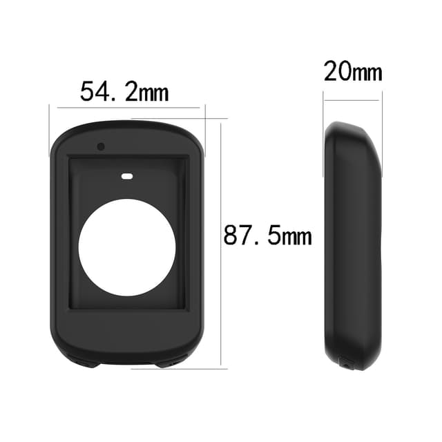 Beskyttende silikonetui til Garmin Edge 830 Hvid