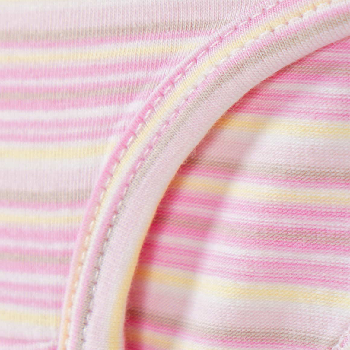 Topomini 3 Baby Slips aus Bio-Baumwolle rosa / hellgelb