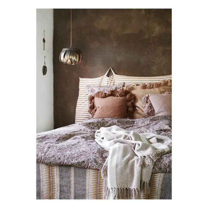 Madam Stoltz Matelas de sol rayé - 70x180 cm