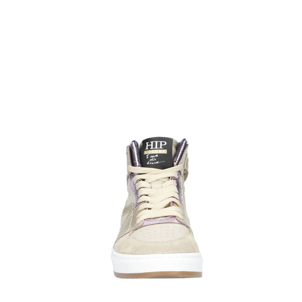 Hip H1765leren sneakers beige