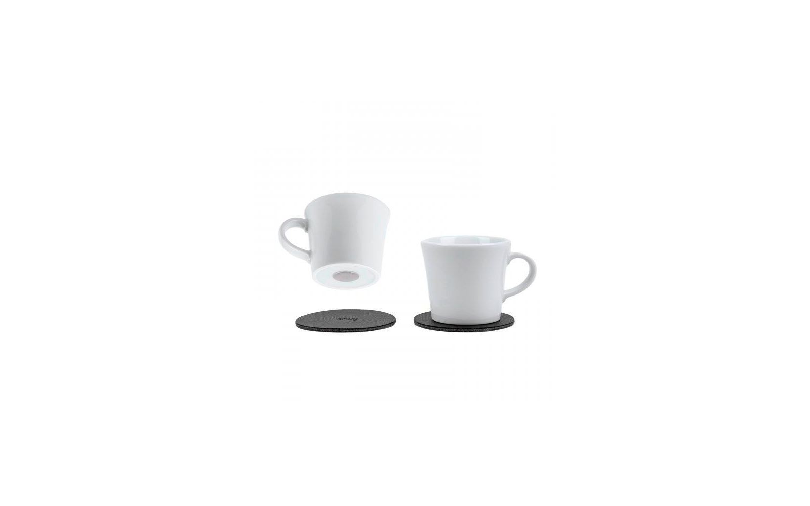 silwy® Porzellan Magnet-Espressotassen 2er-Set (70 ml)