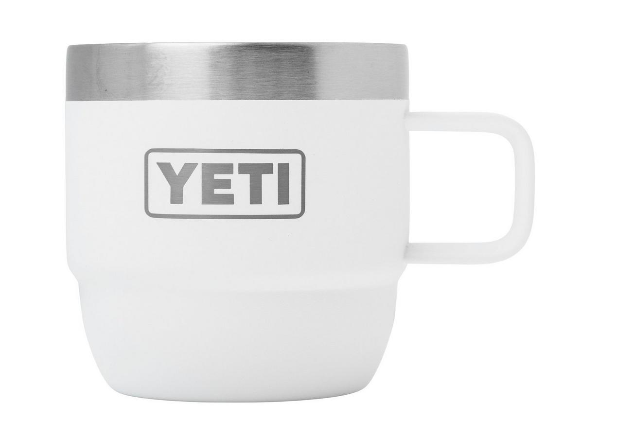 Yeti Rambler Stackable Mugs 6oz, White, stapelbare thermosmokken, 177 ml