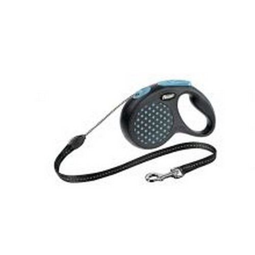 Guia extensível Flexi de 5m para cães pequenos, azul