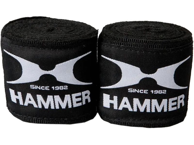 HAMMER Boxbandage elastisch, 3.5 m Schwarz Bandage