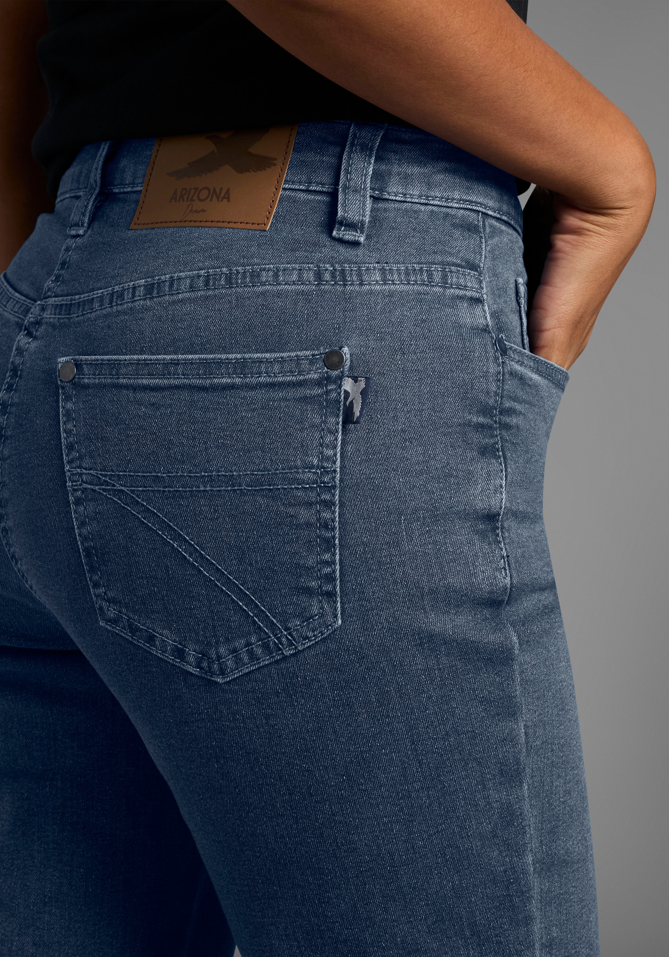 Arizona Gerade Jeans »Annett«, bequeme Passform,  5-Pocket-Style,  hohe Taille