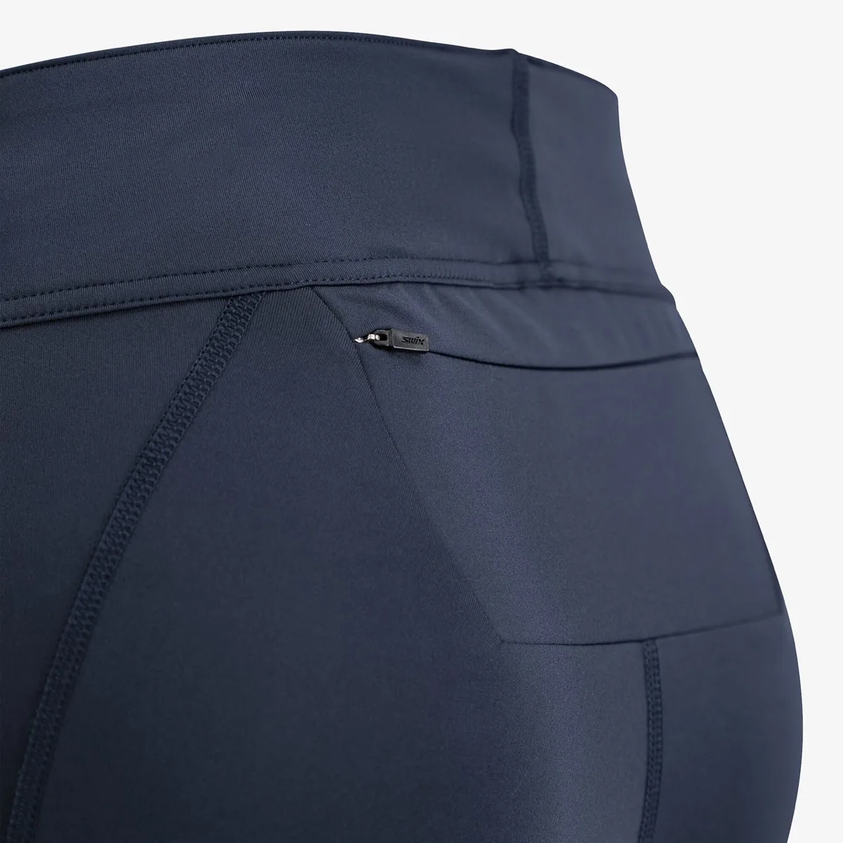 Swix Women's Pace High Waist Half Tights Dark Navy