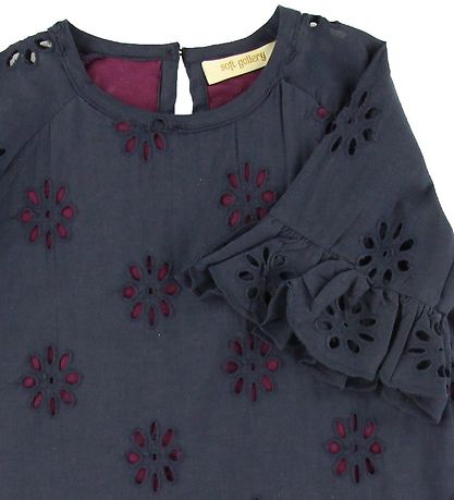 Soft Gallery Kleid - Save - Anthracite m. Blumen