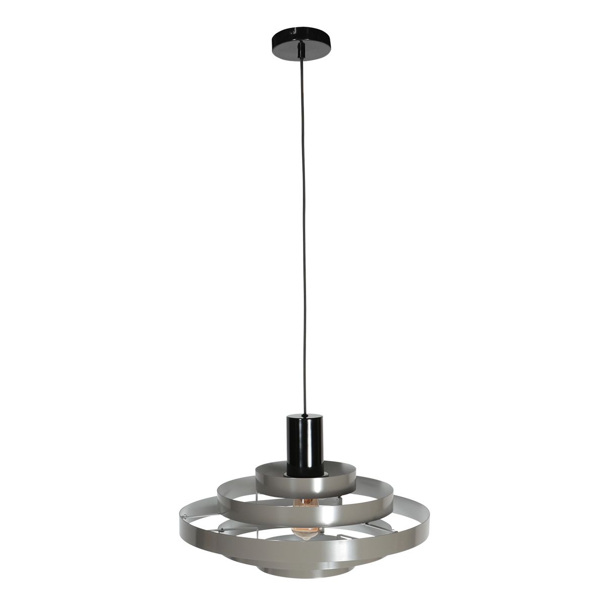 Retro hanglamp groen rond - Halo Cirque