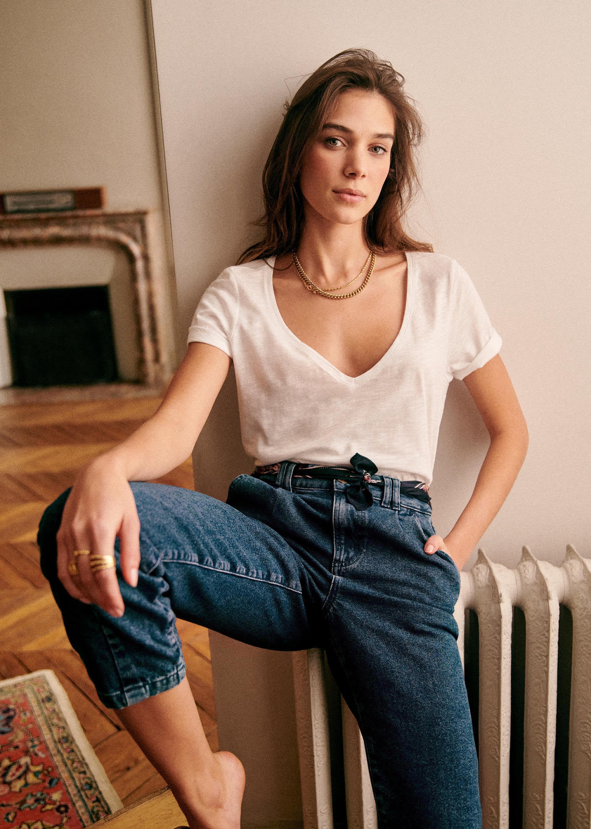 Pantalon Manu - Denim bleu - E-SHOP/BAS Pantalons 5905615
