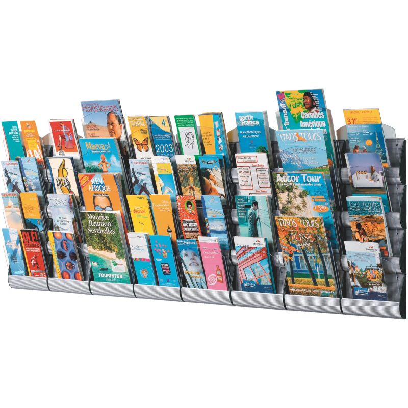 Présentoir mural Intégral 4 cases pour formats A4
