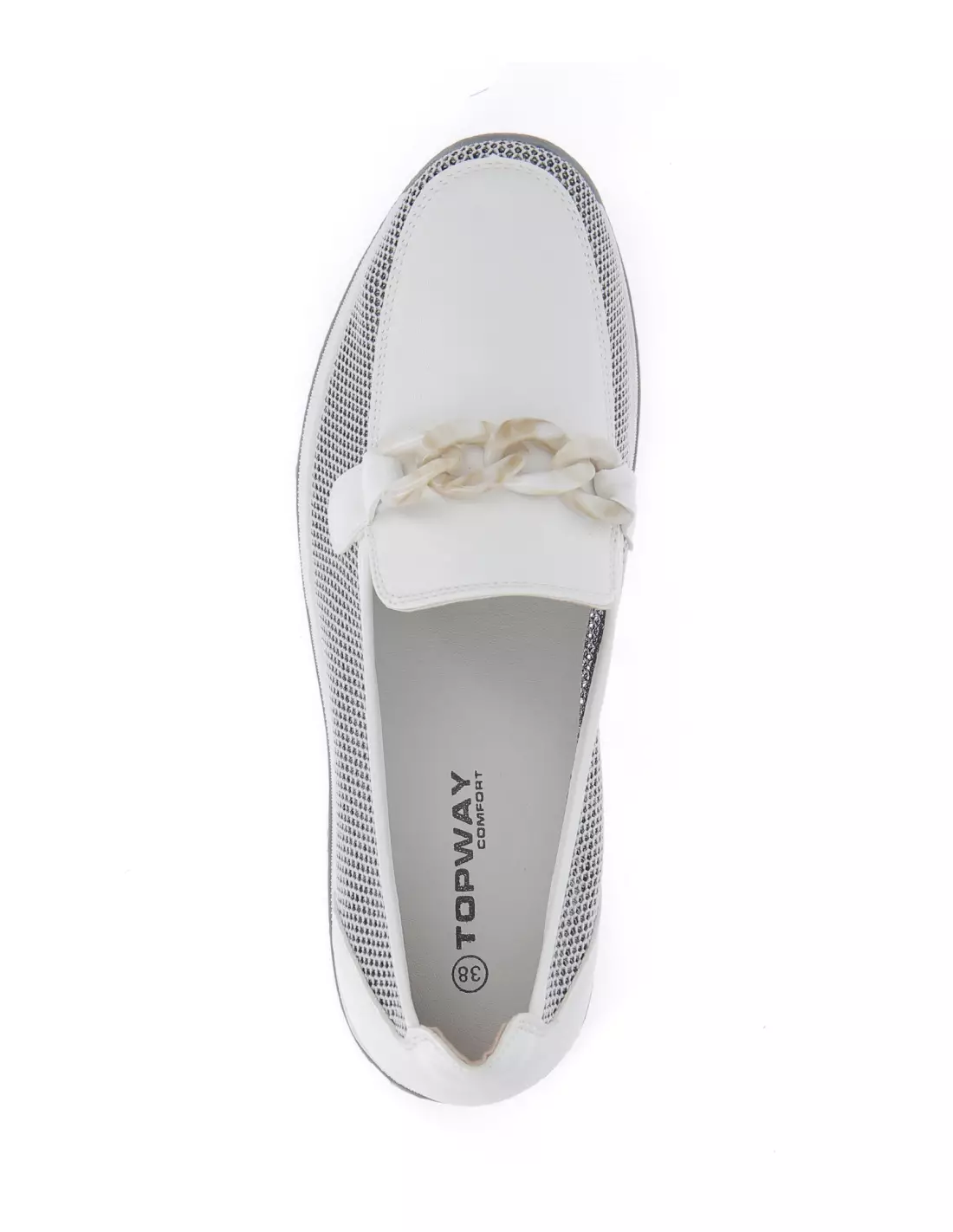 BBS B941830 - Mocassins & bateaux White