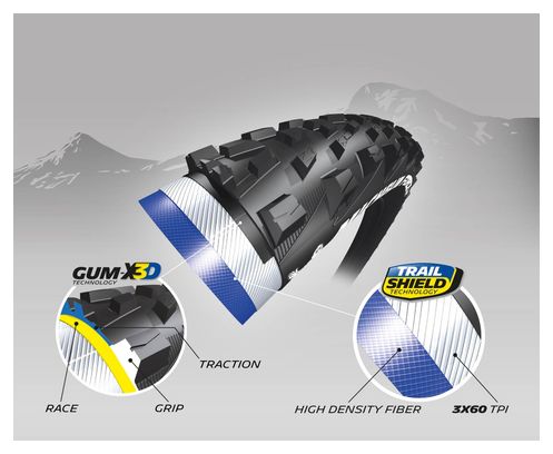 Pneu Michelin Force AM Competition Line 29'' Tubeless Ready Souple E-Bike Ready