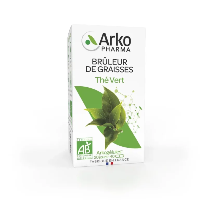 Arkogélules Brûleur de Graisses Thé Vert Bio - 40 Gélules